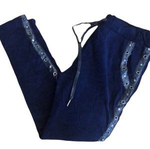 MADE IN ITALY jean joggers velour feeling size one size